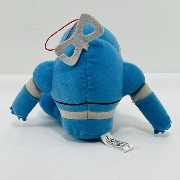 Sega Toys Anpanman Nanda Runda Plush Strap Cord Blue Robot Big Anime Japan Hang - Picture 2 of 12
